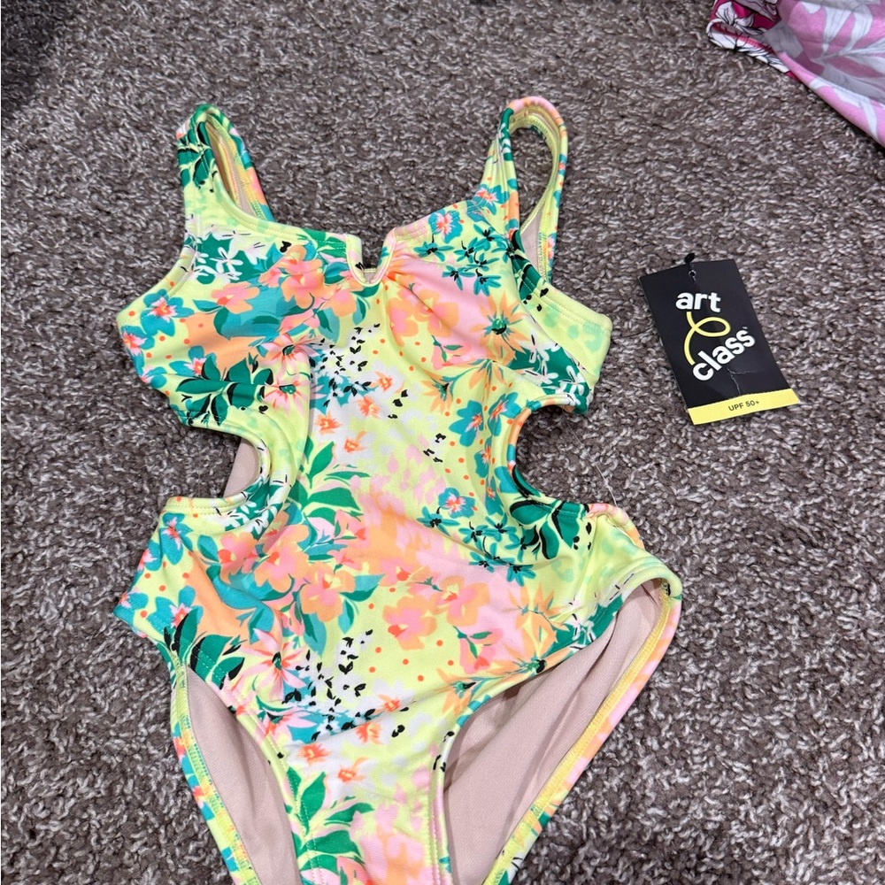🍦Art Class Multicolor Floral Swimwear
